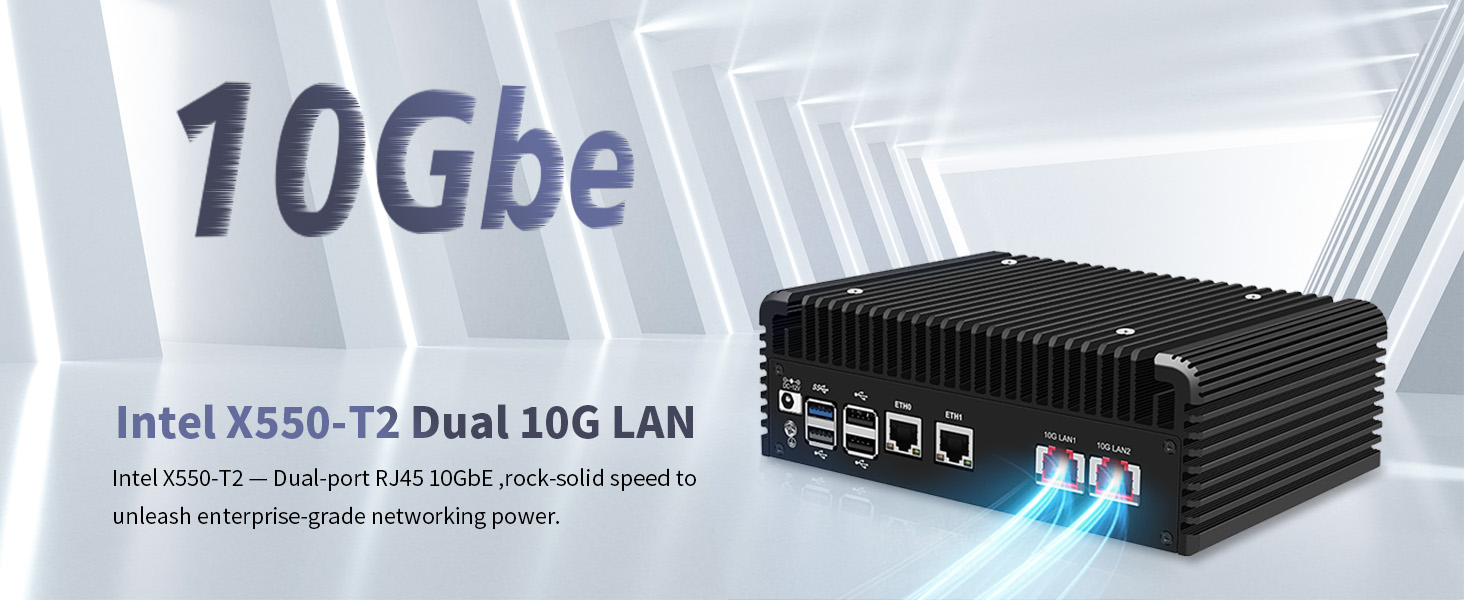 Dual Intel 10GbE connectivity