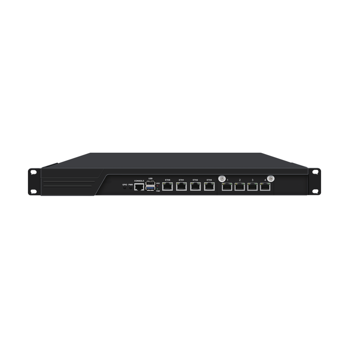 MC12N-1U4L enclosure and interface view