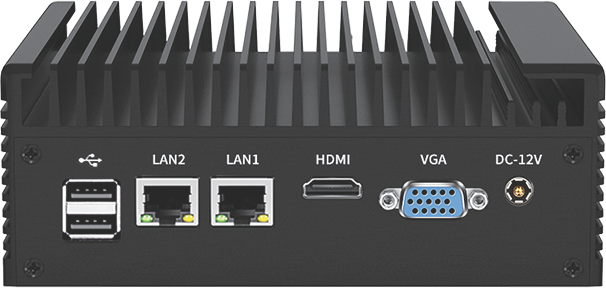 MCIPCB7 rear I/O and enclosure