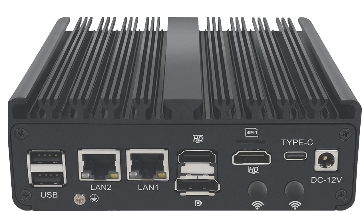 MCIPCB8 rear I/O and enclosure
